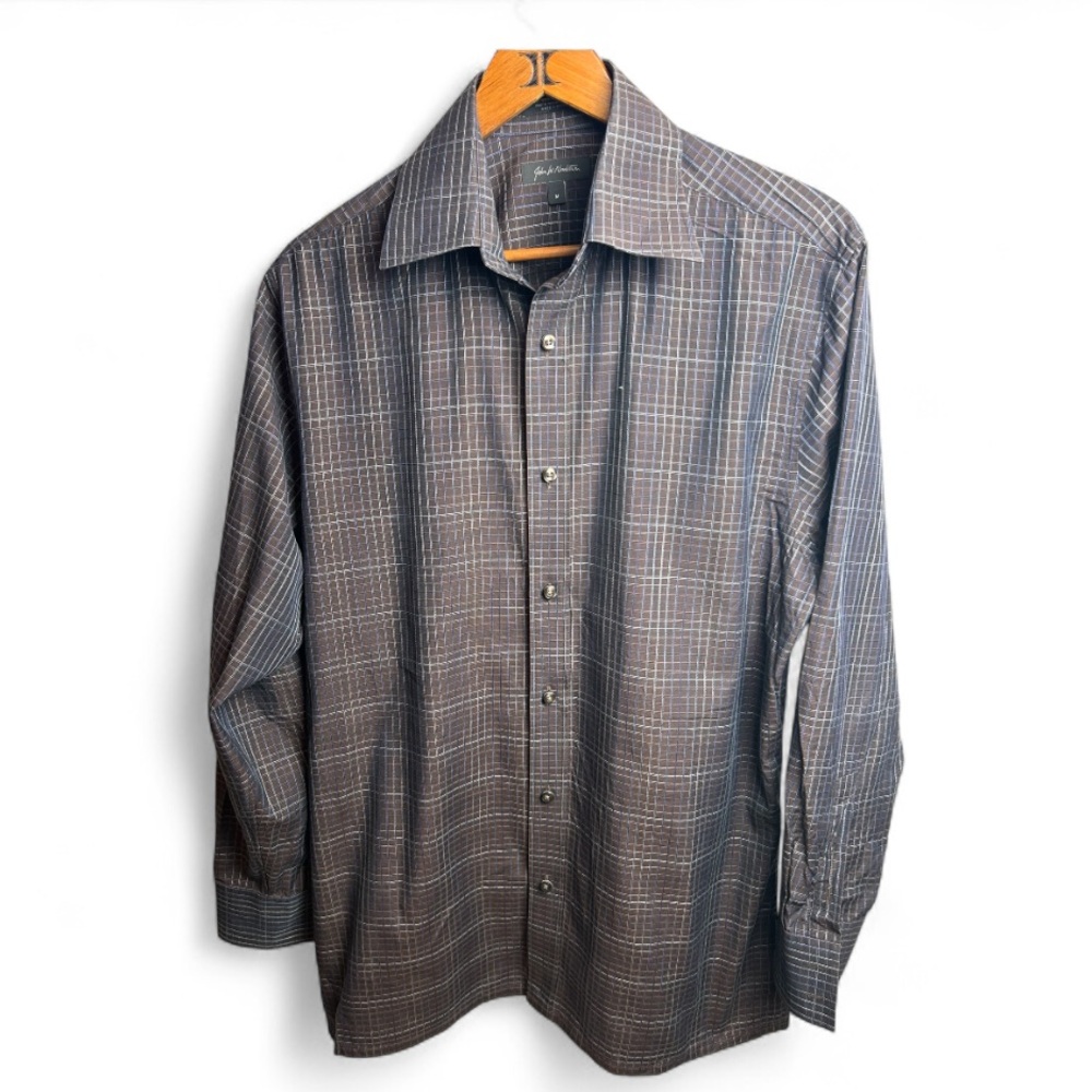 John W. Nordstrom Men's Plaid Button-Down Shirt